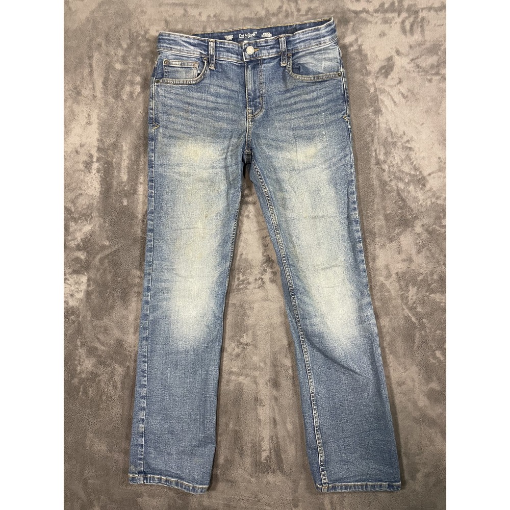 Cat & Jack Straight Recto Jeans Size 16 Blue Stretch Denim